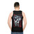 Babymetal inspired unisex tank top with heavy metal and kawaii anime design - men back
