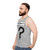 "Wait What" Unisex Tank Top - Funny Grammar Meme - men side