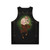 Faun-inspired unisex tank top featuring mythical creature design - Back