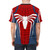 White T-shirt featuring a spider-inspired graphic design for Spider-Man fans - men back