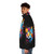Colorful cat splash design puffer jacket with nature-inspired style - men side left