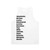 Fast and Furious unisex tank top with character names