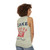 Unisex fashion tank top with music album graphic - women back
