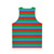 Patriotic Azerbaijan flag stripes unisex tank top - Back