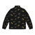 Native Australian Bees Pattern Puffer Jacket - Back