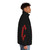 Castlevania Trefoil Symbol Retro Puffer Jacket featuring Trevor Belmont, Alucard, and Sypha Belnades - men side right