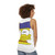 Marge Simpson Smeared Face Funny Unisex Tank Top - women back
