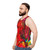Colorful Mardi Gras-themed unisex tank top - men side