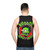 Unisex skull print punk rock ska music tank top - men back