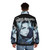 Castlevania Sypha Belnades puffer jacket featuring the mage character from the Netflix series - men back