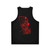 Unisex black tank top for comfortable and athletic wear - Back