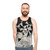 Marble polygon pattern unisex tank top - men
