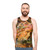 Autumn unisex tank top with abstract floral pattern - men