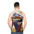 Autumn River Nature Landscape Unisex Tank Top - men back