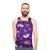 Cheshire cat and mushrooms fantasy unisex tank top - men