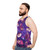 Cheshire cat and mushrooms fantasy unisex tank top - men side
