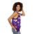 Cheshire cat and mushrooms fantasy unisex tank top - women side