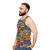 Trippy psychedelic unisex tank top - men side