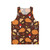 Autumn elements unisex tank top featuring nature-inspired patterns