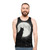 Enchanting cat under the bright moon on a unisex tank top - men