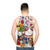 Maneki Neko Lucky Cat Kawaii Unisex Tank Top - men back