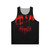 Mandy unisex tank top with psychedelic design