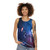 Unisex tank top featuring virtual reality, gaming, and futuristic space-themed design - women