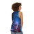 Unisex tank top featuring virtual reality, gaming, and futuristic space-themed design - women back