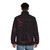Castlevania inspired puffer jacket with Simon Belmont's iconic look - men back