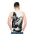 Vintage Music Inspired Faith George Unisex Tank Top - men back