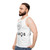 Unisex streetwear tank top with LGBTQ pride design - men side