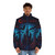 Castlevania Blue Mist Puffer Jacket with Alucard and Belmont Imagery - men front