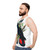 Australian Banksian Black Cockatoo on Unisex Tank Top - men side