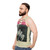 Retro vintage graphic tank top with Mamas and Papas band logo - men side