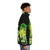 Spongebob puffer jacket with cash money and meme design - men side right