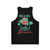 Vintage Miami Beach Retro Sunset Distressed Unisex Tank Top - Back