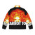 Carrot top puffer jacket in warm, vibrant color - Back