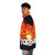Carrot top puffer jacket in warm, vibrant color - men side left