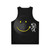 Surreal cosmic smile unisex tank top - Back
