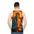 Shiva and Parvati Spiritual Unisex Tank Top - men back