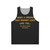 Unisex tank top with the motivational message "Make A Friend That Doesn't Look Like You"