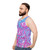 Creepy eyeball pattern unisex tank top - men side