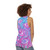 Creepy eyeball pattern unisex tank top - women back