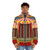Carnival Circus Vintage Puffer Jacket with Vibrant Colors and Carnival Themes - men front