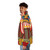 Carnival Circus Vintage Puffer Jacket with Vibrant Colors and Carnival Themes - men side left