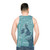 Unisex tank top with shipping forecast regions design - men back