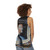 Unisex tank top with a space cat design - women back