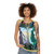 Unisex tank top with Athena and Arachne Greek mythology design - women