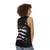 Unisex disco music tank top - women back