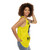 Unisex Atari-inspired tank top with Japanese culture graphics - women side